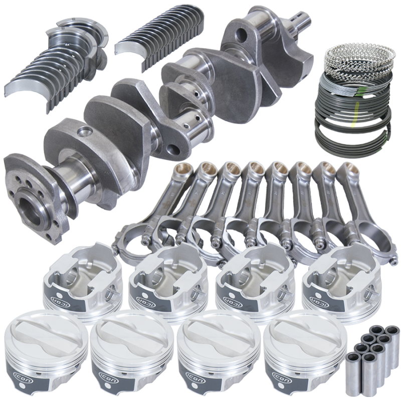 Eagle Chevy LT1350 1Pc 3.750in Crank 6.000in I-Beam Rods -18cc 4.040in Pistons Rotating Assembly
