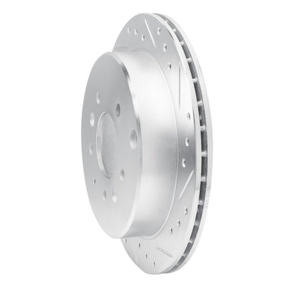 R1 Concepts R1 92-06 Mazda MPV Rear Right Drilled & Slotted Silver Brake Rotor