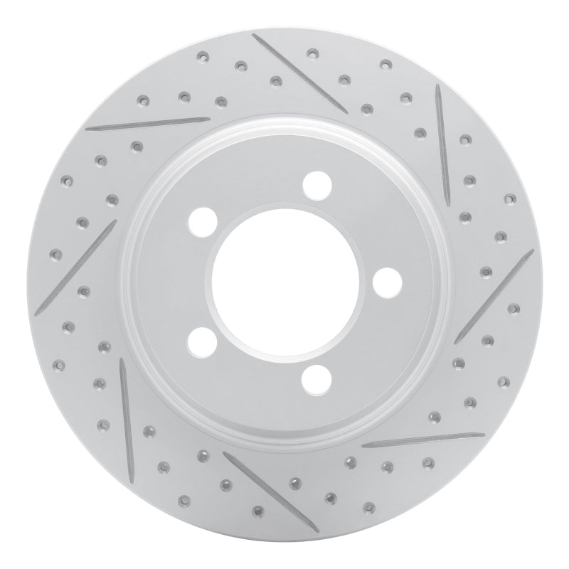 R1 Concepts R1 67-67 Ford Country Squire Front Right Drilled & Slotted Geo-Carbon Rotor