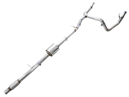 AWE Tuning 4th Gen GM 1500 5.3L 0FG Cat-Back Split Rear Exit (w/ Bumper Cutouts) - OE Tips