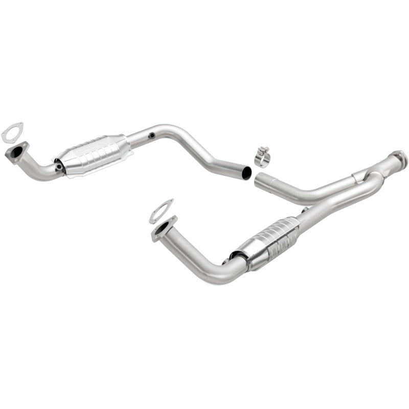 MagnaFlow DF Cat. Conv 95-99 Range Rover 4.0/4.6L GEMS Y-Pipe Assembly *NOT FOR SALE IN CALIFORNIA*