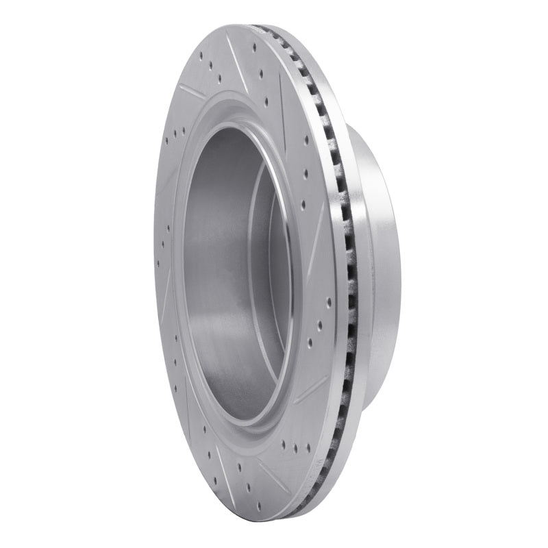 R1 Concepts R1 12-20 Ford F-150 4WD Rear Left Drilled & Slotted Silver Brake Rotor