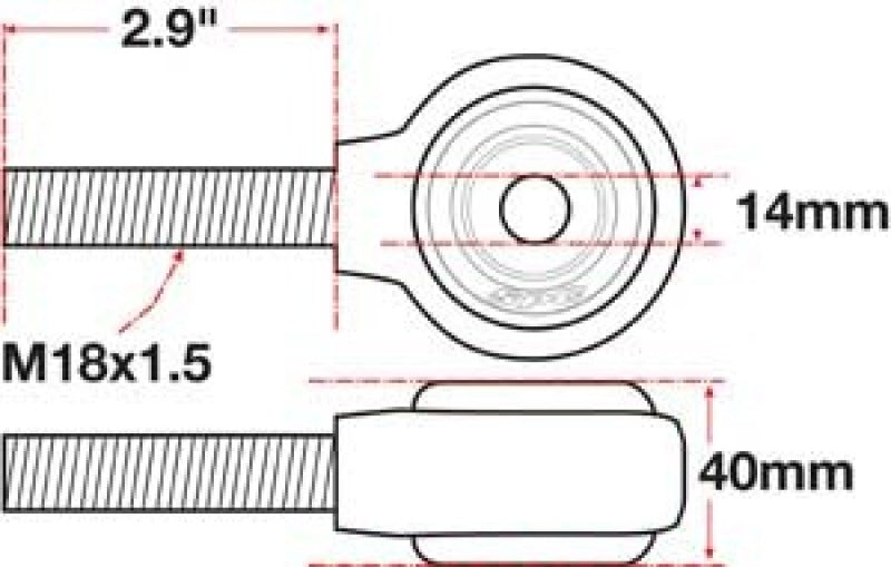 SPC Performance xAxis Rod End Ball Joint
