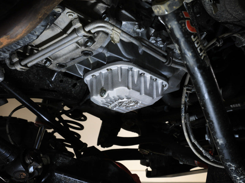 aFe POWER Street Series Engine Oil Pan Raw w/ Machined Fins Jeep Wrangler (JL)/Gladiator 18-25 V6