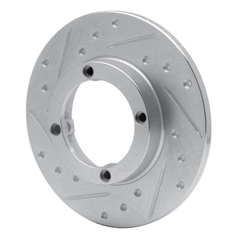 R1 Concepts R1 85-94 Chevrolet Sprint Front Left Drilled & Slotted Silver Brake Rotor