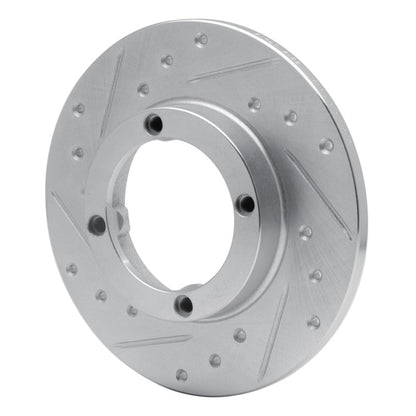 R1 Concepts R1 85-94 Chevrolet Sprint Front Left Drilled & Slotted Silver Brake Rotor