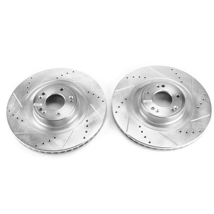 PowerStop Power Stop 12-16 Hyundai Equus Front Evolution Drilled & Slotted Rotors - Pair