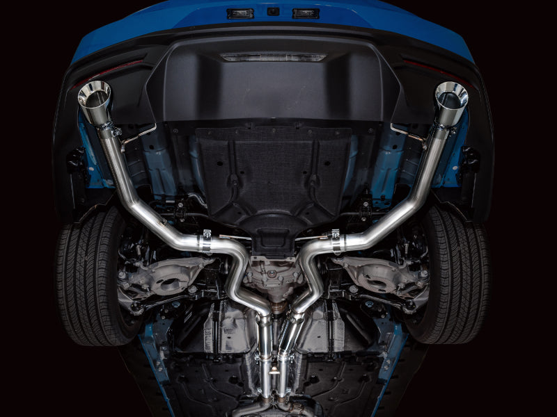AWE Tuning AWE 2024 Ford Mustang GT Fastback S650 RWD Track Edition Cat-Back Exhaust w/ Dual Chrome Silver Tips