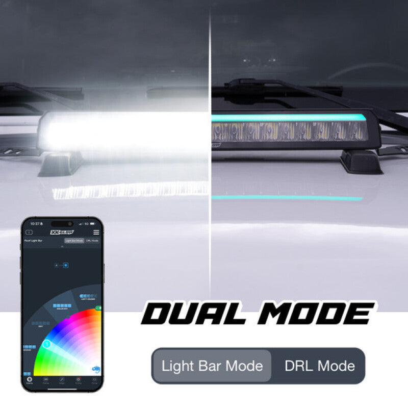 XKGLOW XK Glow 50in Offroad Light Bar w/ RGBW Chasing DRL & App Control