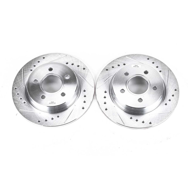 PowerStop Power Stop 12-18 Ford Focus Rear Evolution Drilled & Slotted Rotors - Pair