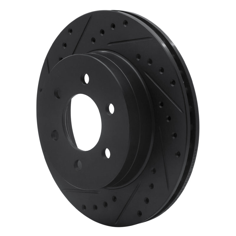 R1 Concepts R1 97-02 Dodge Durango Front Left Drilled & Slotted Black Brake Rotor