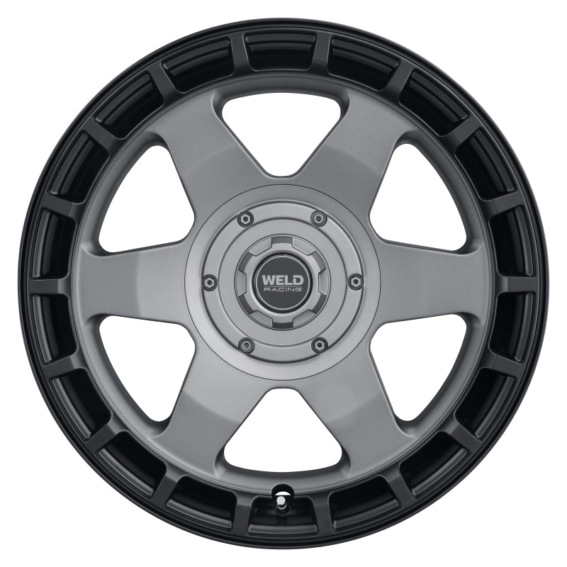 Weld Off-Road Ridge 20x9 - 8x170 BP - ET0 - 125.1mm CB - Satin Gunmetal Wheel (Black Ring)