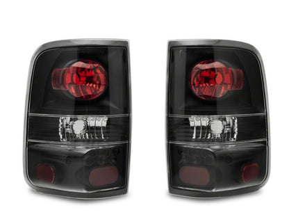 Raxiom 04-08 Ford F-150 Styleside Euro Style Tail Lights- Black Housing - Red/Clear Lens