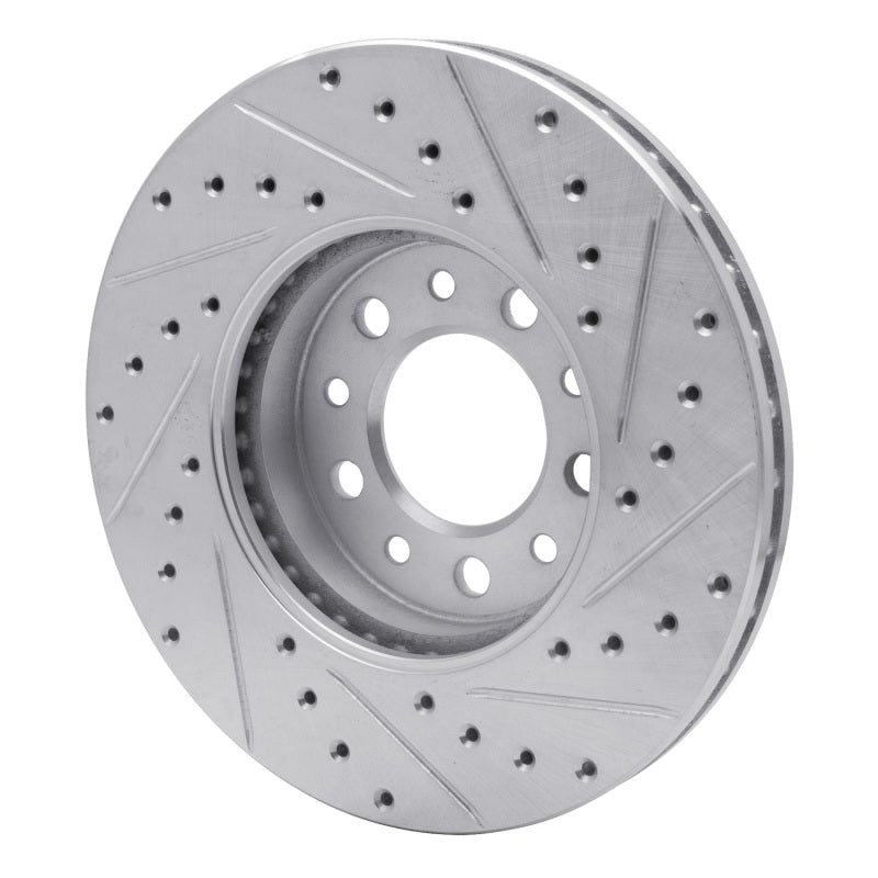 R1 Concepts R1 99-03 Ford Windstar Front Left Drilled & Slotted Silver Brake Rotor