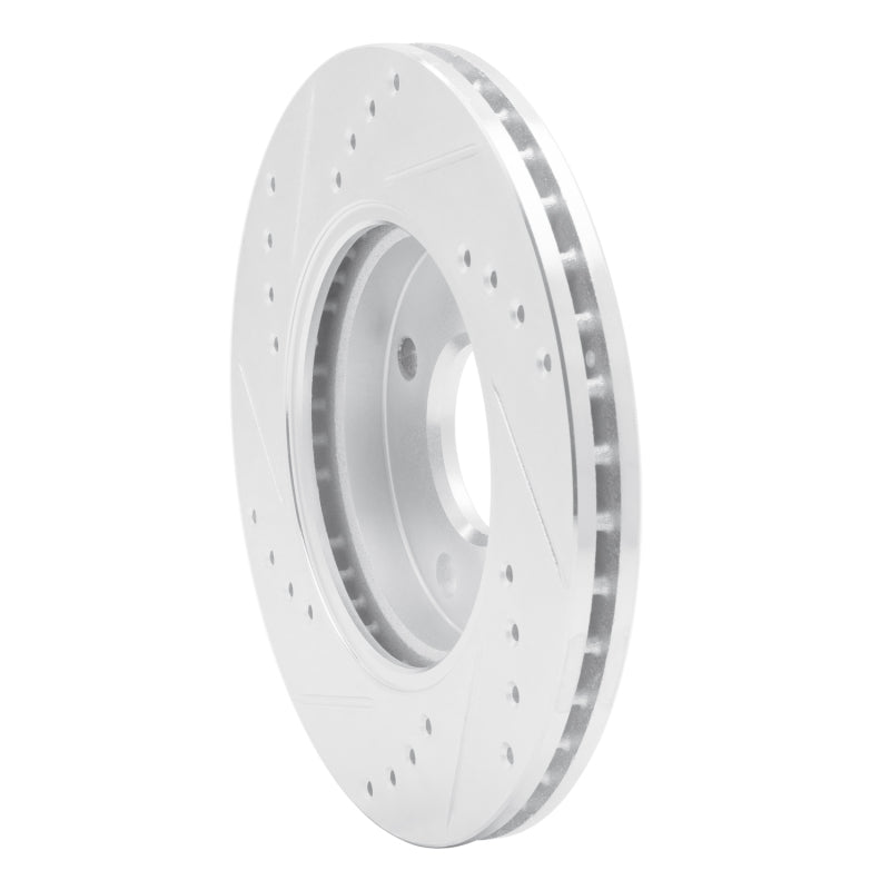 R1 Concepts R1 00-15 Ford Ecosport (Mexico) Front Right Drilled & Slotted Silver Brake Rotor
