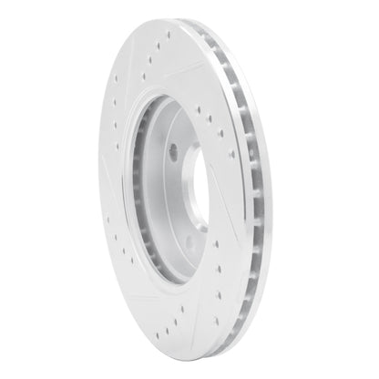 R1 Concepts R1 00-15 Ford Ecosport (Mexico) Front Right Drilled & Slotted Silver Brake Rotor