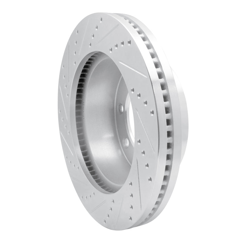 R1 Concepts R1 05-12 Ford F-450 Super Duty Front Right Drilled & Slotted Silver Brake Rotor