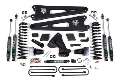 Zone Offroad 23-26 Ford F250/F350 4WD 7in Radius Arm Susp. Lift Kit 4.5in Rear - Adv. Series Shocks