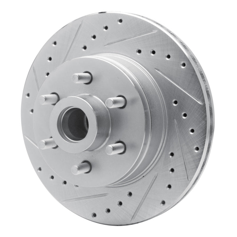 R1 Concepts R1 91-96 Dodge DAKOTA RWD Front Left Drilled & Slotted Silver Brake Rotor