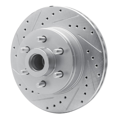 R1 Concepts R1 91-96 Dodge DAKOTA RWD Front Left Drilled & Slotted Silver Brake Rotor