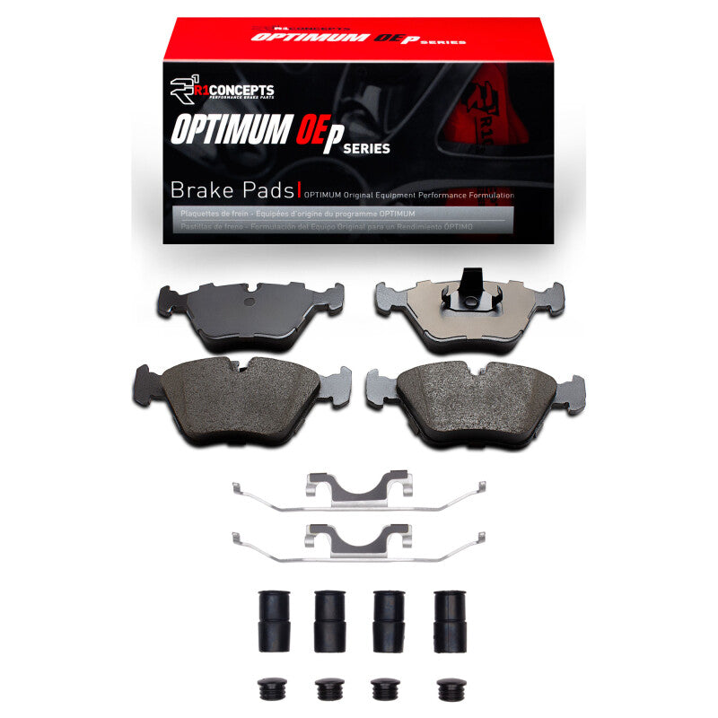R1 Concepts R1 96-03 BMW 525I (USA/Canada) Front Optimum OE Pads & Hardware Kit