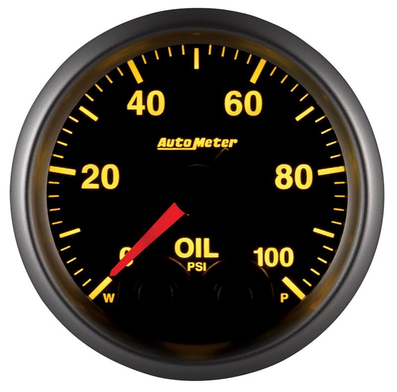 Autometer Elite 52mm Oil Pressure Peak and Warn Gauge w/ Electronic Control