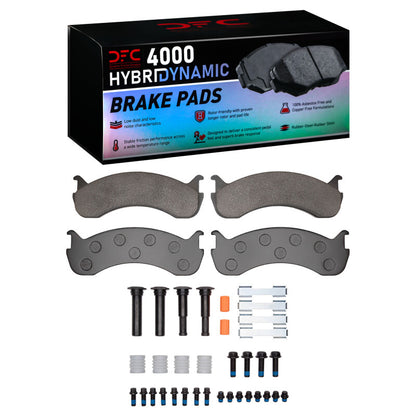 DFC 98-25 BEAVER MOTORCOACH CONTESSA Front/Rear4000 HybriDynamic Brake Pads & Hardware Kit