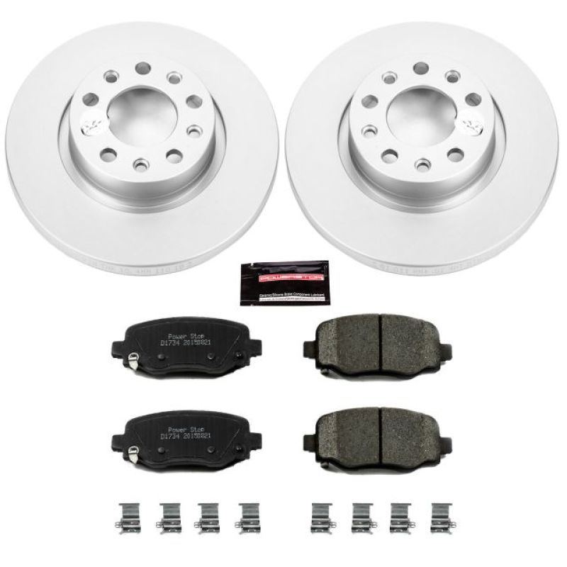 PowerStop Power Stop 15-17 Chrysler 200 Rear Z17 Evolution Geomet Coated Brake Kit