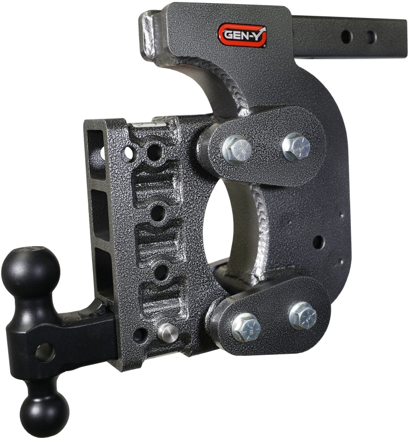 GEN-Y Hitch Gen-Y The Boss Torsion-Flex 2in Shank 12.5in Drop 16K Hitch w/GH-051 Dual-Ball/Stabilizer Kit