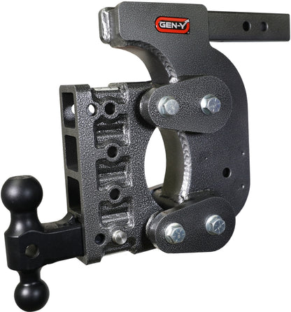 GEN-Y Hitch Gen-Y The Boss Torsion-Flex 2in Shank 12.5in Drop 16K Hitch w/GH-051 Dual-Ball/Stabilizer Kit