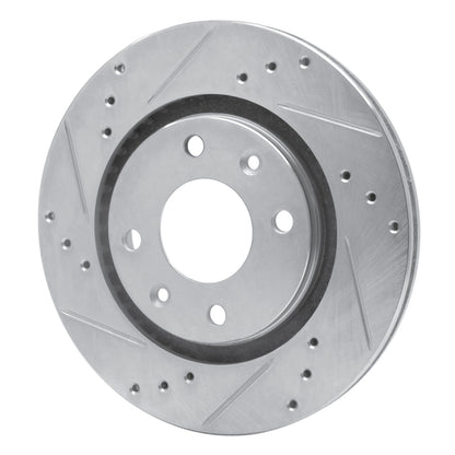 R1 Concepts R1 89-91 Peugeot 405 Front Left Drilled & Slotted Silver Brake Rotor