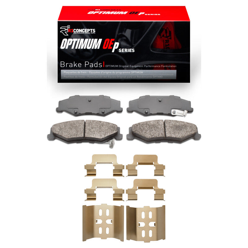 R1 Concepts R1 1997-2013 Cadillac XLR Rear R1 Optimum OE Pads & Hardware Kit