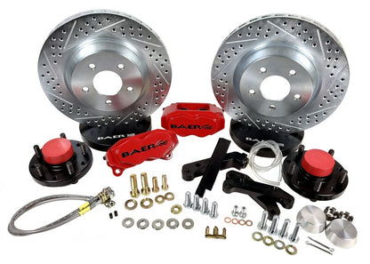 Baer Brakes 64-72 GM Chevelle/Cutlass/Skylark STD Studs 13in SS4 Front SDZ Brake Kit - Red