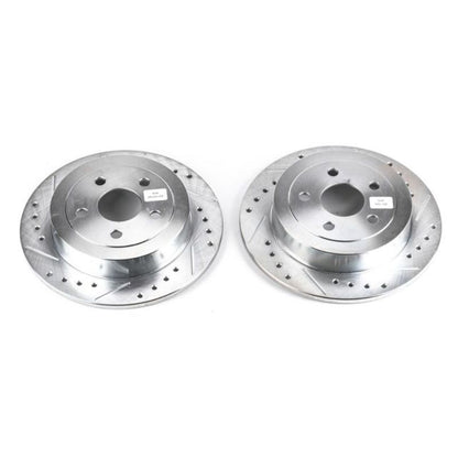 PowerStop Power Stop 95-00 Chrysler Cirrus Rear Evolution Drilled & Slotted Rotors - Pair