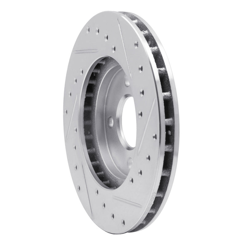 R1 Concepts R1 83-88 Chrysler E CLASS Front Left Drilled & Slotted Silver Brake Rotor