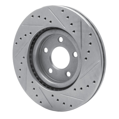 R1 Concepts R1 03-09 Chrysler PT Cruiser Front Left Drilled & Slotted Silver Brake Rotor
