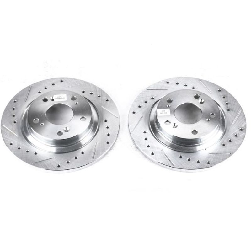 PowerStop Power Stop 00-09 Honda S2000 Rear Evolution Drilled & Slotted Rotors - Pair