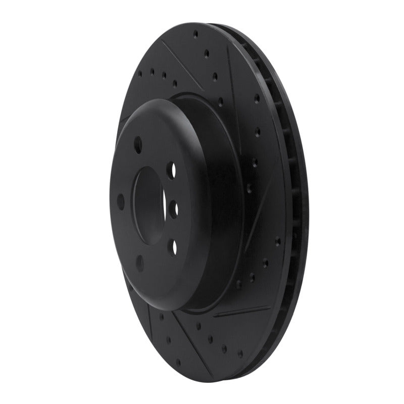 R1 Concepts R1 13-21 BMW 428I xDrive Coupe & Convertible Rear Right Drilled & Slotted Black Brake Rotor
