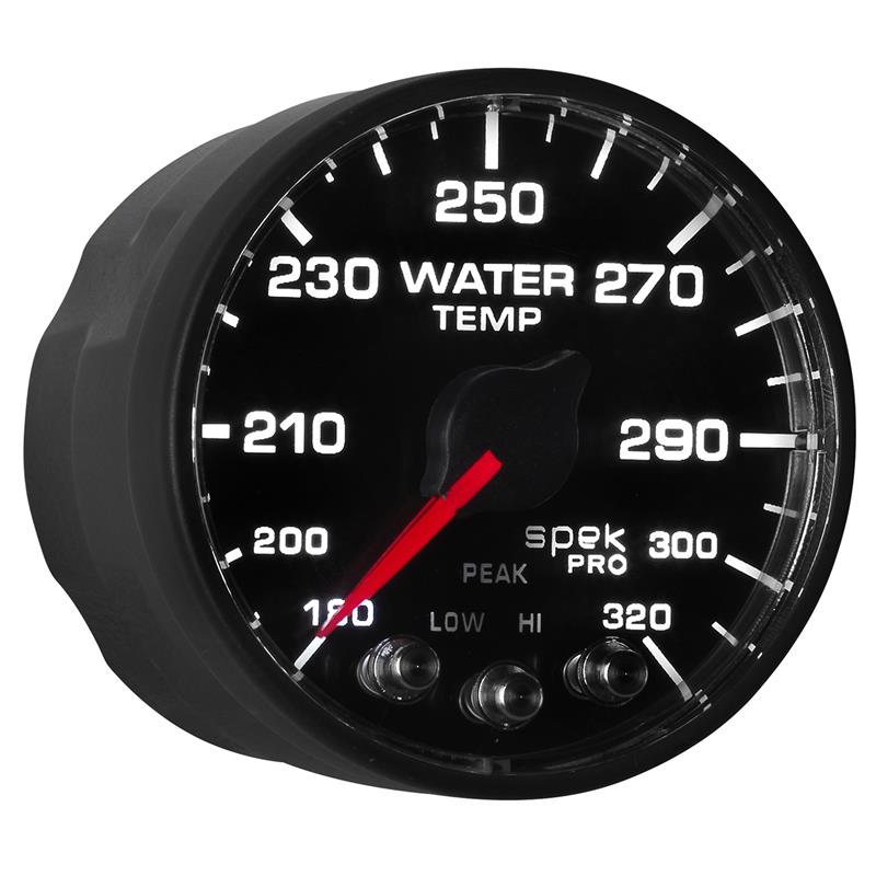 Autometer Spek-Pro - Nascar 2-1/16in Water Temp 180- 320F Bfb Ecu