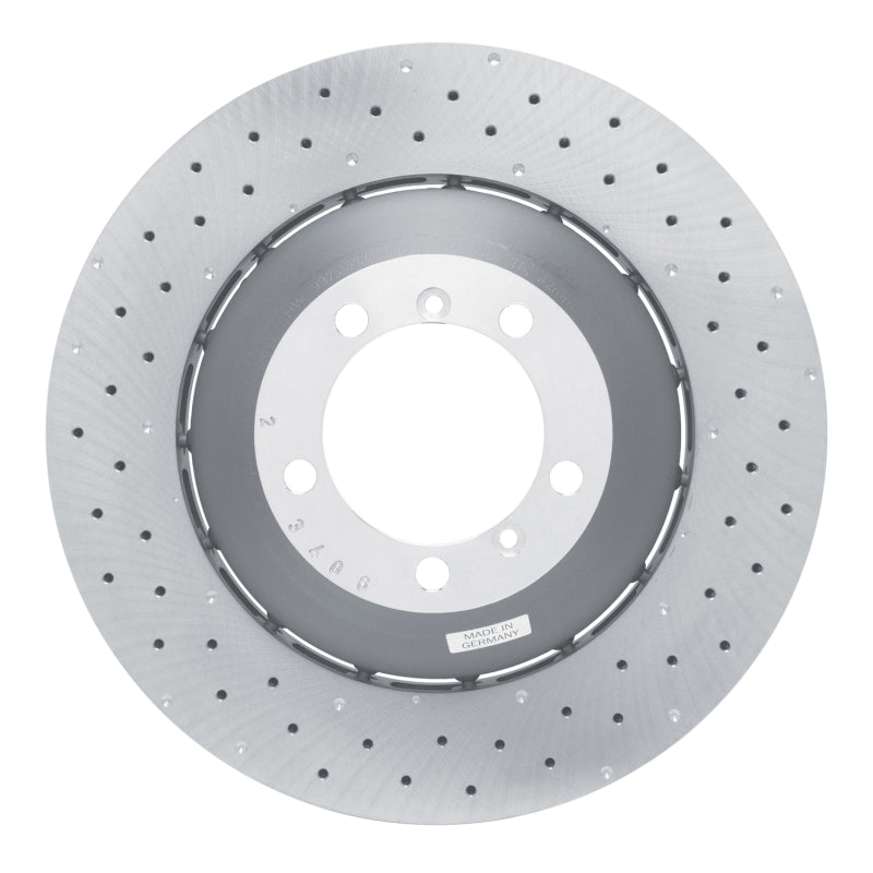 DFC 10-11 Porsche 911 Left Front Drilled Hi-Carbon Alloy Geomet Coated Rotor