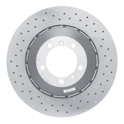 DFC 10-11 Porsche 911 Left Front Drilled Hi-Carbon Alloy Geomet Coated Rotor