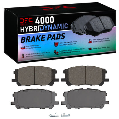 DFC 04-09 Toyota Highlander Hybrid Front 4000 Hybridynamic Brake Pads