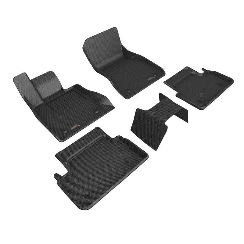 3D MAXpider 24-26 BMW 5 Series Kagu 1st & 2nd Row Floormat - Black