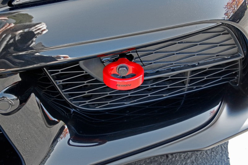 Perrin Performance PERRIN 20-25 Toyota Supra Tow Hook Kit (Front) - Red
