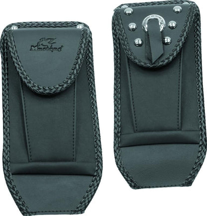 Mustang Motorcycle Mustang 00-15 Harley Softail Rear Tire Wide Tripper Solo Seat w/Driver Backrest - Distressed Brown