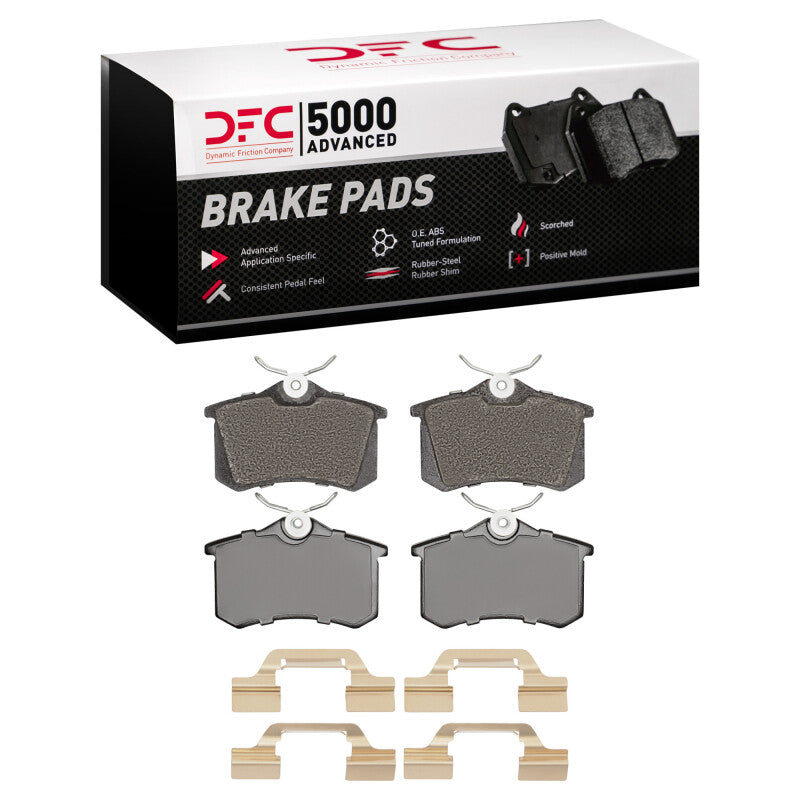 DFC 04-05 Volkswagen Jetta Sedan Rear 5000 Advanced Ceramic Brake Pads and Hardware Kit