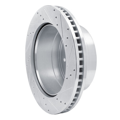 R1 Concepts R1 11-22 Ford F-450 Super Duty Rear Left Drilled & Slotted Silver Brake Rotor