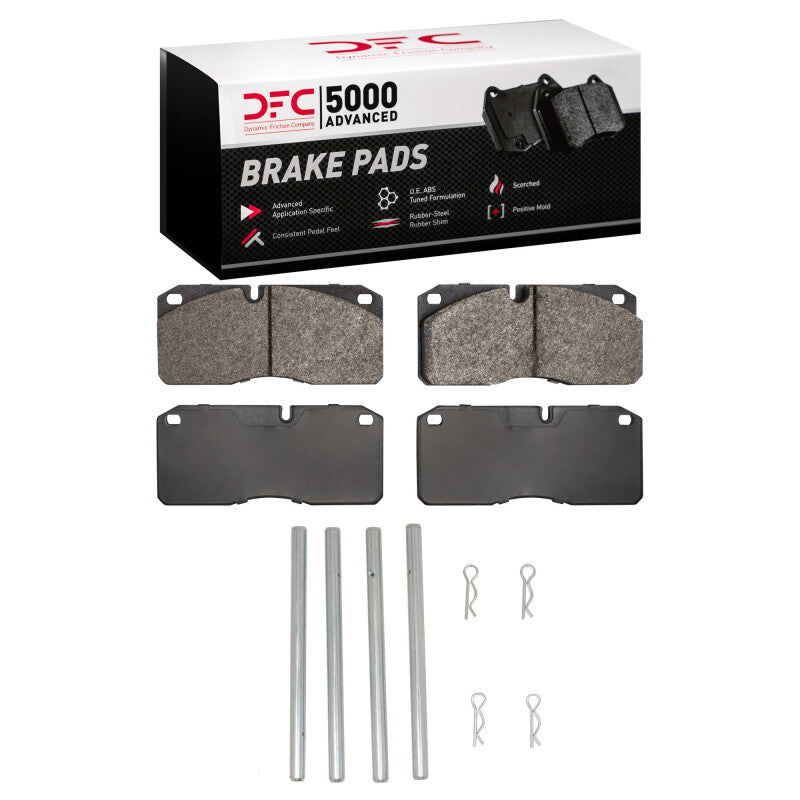 DFC 87-12 Damon Daybreak Rear/Front 5000 Advanced Semi Metallic Brake Pads and Hardware Kit