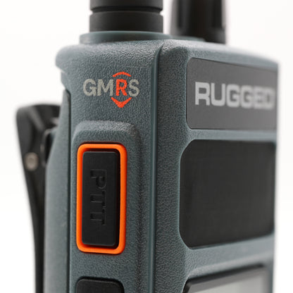 Rugged Radios GMRS Handheld Radio with NOAA Alerts - FM Radio