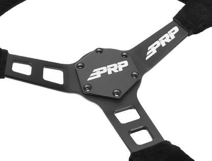 PRP Seats PRP Deep Dish Suede Steering Wheel - Black